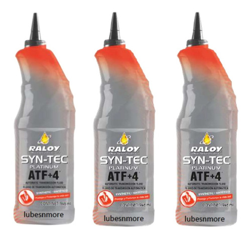 Aceite Transmisión Automática Raloy Syn-tec 3l Mopar Atf+4