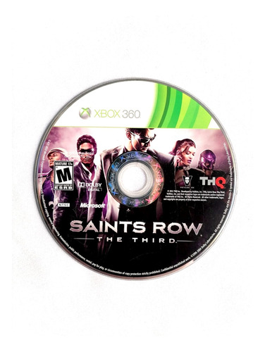 Sains Row The Third Disco Xbox 360 (Reacondicionado)