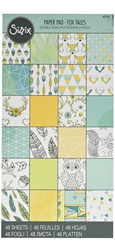 Tales Sizzix Fox Card Pad (48 - Pack), 6  Por 12  , Multicol