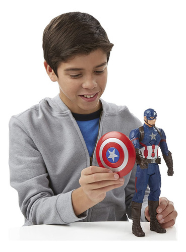Marvel Titan Hero Series Capitán América Figura Electrónica