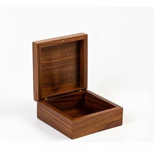Caja de madera con tapa con bisagras, caja de almacenamiento de madera con  tapa, caja de recuerdos de madera - Guarda joyas, recuerdos, baratijas y