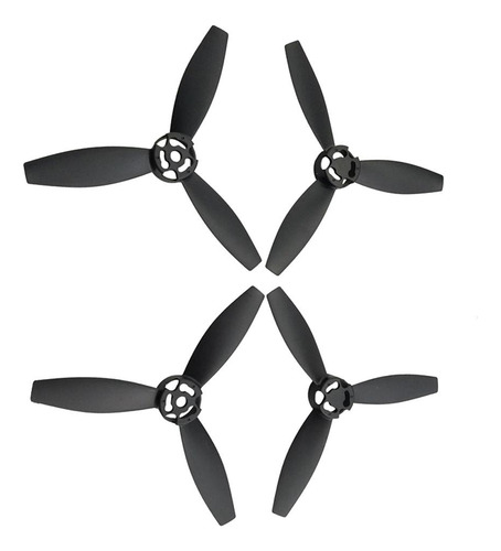 4 Pcs Hélices Rotors Accesorio Para Parrot Negro