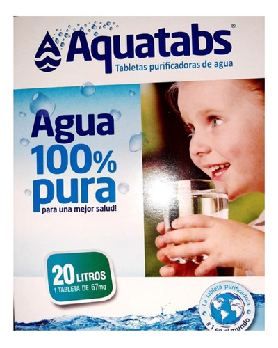 Tableta Pastilla Purificadora De Agua Aquatabs 1 X 20 Litros