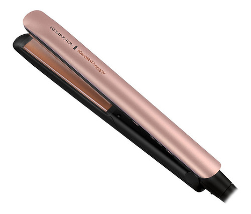 Imagen 1 de 5 de Plancha de cabello Remington Keratin Therapy S8599 negra y rosa 120V/240V