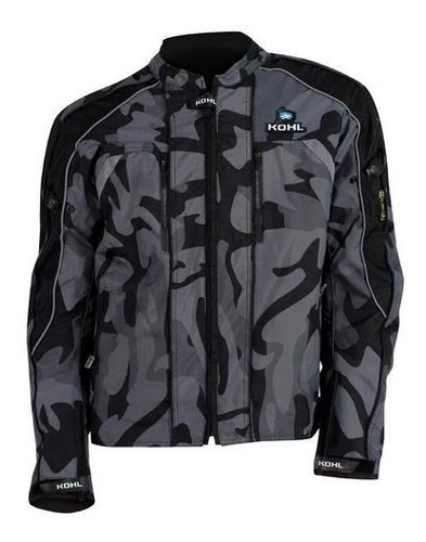 Chamarra Deportiva Para Moto Kohl 137 Negro Camo Proteccion