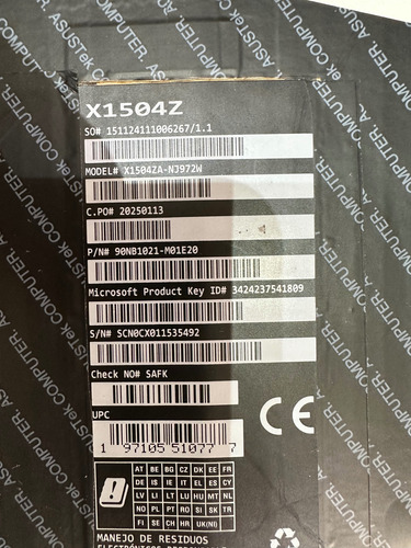 Asus Vivobook X1504za Azul