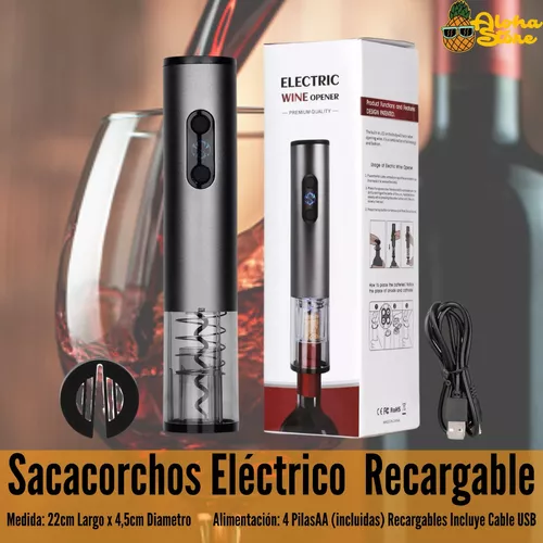 Sacacorcho Electrico Destapador Automatico De Vino