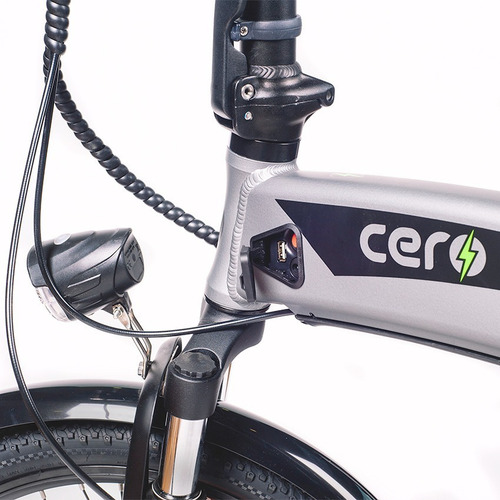 Bicicleta Eléctrica Plegable Cero Motors M1 Gris Plata