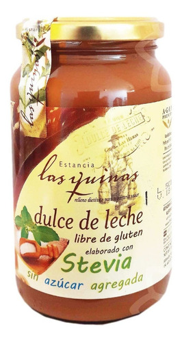 Dulce De Leche Sin Azúcar Las Quinas Stevia Sin Tacc 450 Gr.