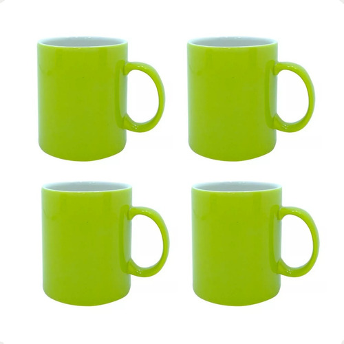 Taza Ceramica Corona Jarro Mug Apta Microondas 310ml Colores Color Amarillo