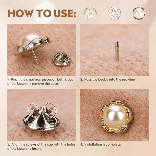 Botones De Broche Para Camisa De Mujer, 30 Botones