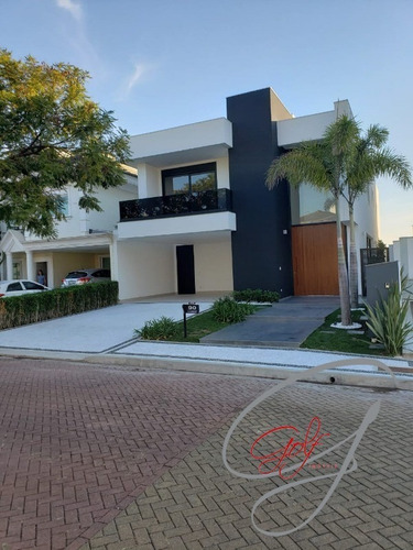 Imagem 8 de 26 de Casa Sobrado Condomínio Lorian Boulevard, 378 M2, Terreno 384m2, Nova, 4 Dormitórios Sendo 4 Suítes, Linda Casa, Com Piscina. - Ca00435 - 68872425