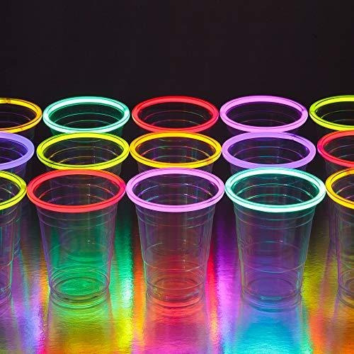 Glowing Party Cups 16 Oz Plástico Claro Desechable Pl6j2