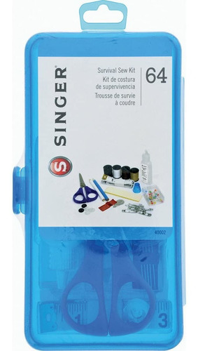 Kit De Costura De Supervivencia.  Azul