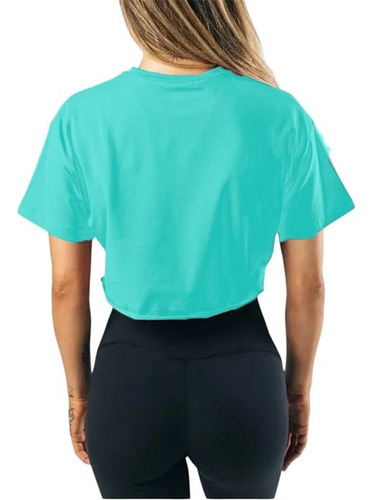 Crop Top Gymshark Oversized Playera Supreem Ombligera Licra