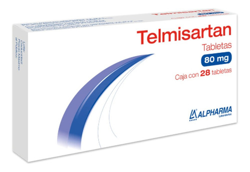 Telmisartán Alpha 28 Tabletas 80mg