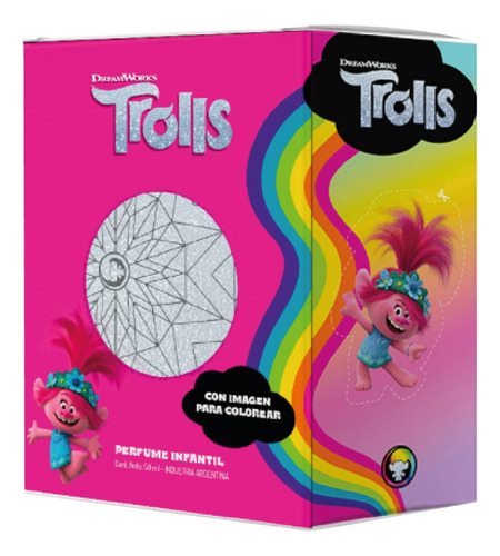 Perfume Infantil Trolls Con Visor 50 Ml