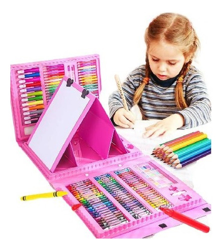 208 Piezas Set De Dibujo Herramientas De Arte Para Niños