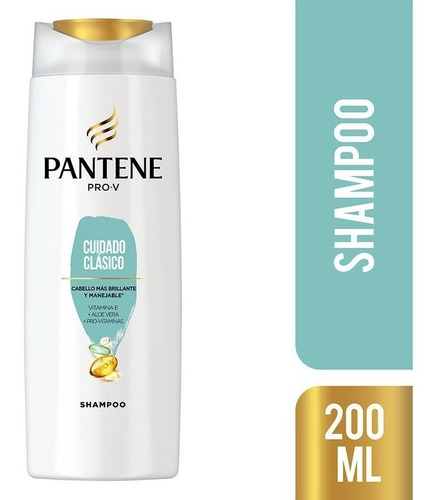 Shampoo Pantene Pro-v Cuidado Clásico Sin Siliconas 200 Ml