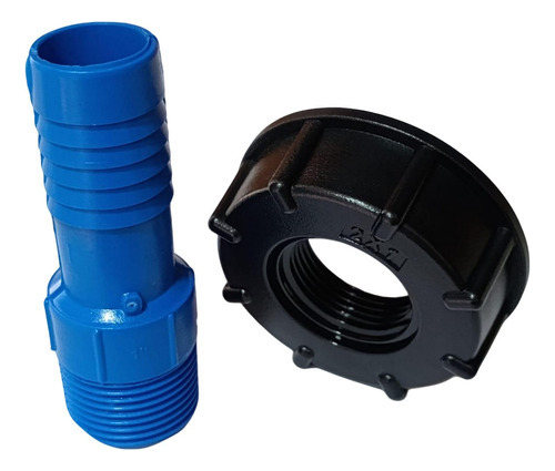 Conexão Adaptador Container Ibc Redução 3/4, 1/2, 1 Ou 2 Pol Item6 - 1 Polegada C/ Espigão 1 Polegada