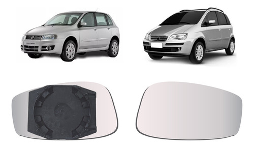 Lente Espelho Retrovisor Com Base Stilo Idea Lado Direito