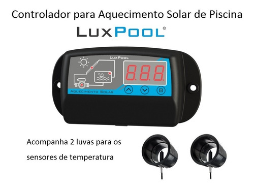 Controlador Temperatura Piscina - Cdt - Aquec. Solar + Luvas