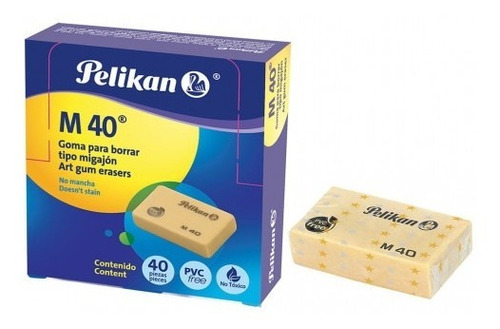 Goma De Migajon Pelikan M40 Caja Con 40 Gomas