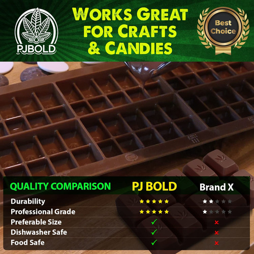 Bandejas De Molde De Silicona Para Caramelos De Barra De ...