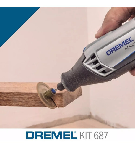 Imagen 3 de 4 de Kit Multiuso Dremel 687 52 Accesorios Para Mini Torno Caja
