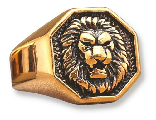 Anillo Leon Lion King Dorado @poppe.arg