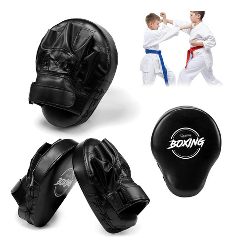 Modernas Manoplas Box Guantes Curvados Piel De Entrenamiento