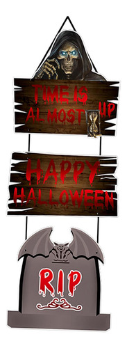 Señal De Puerta De Halloween De Terror Para Decoración De