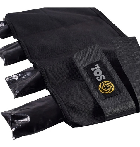 Imagen 4 de 5 de Tobillera Con Peso 5 Kg Sol Gym Rerforzadas Regulables X Par