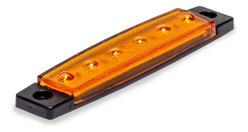 Lanterna Lateral 6 Leds Smd 12/24v Âmbar Reboque Tarponn