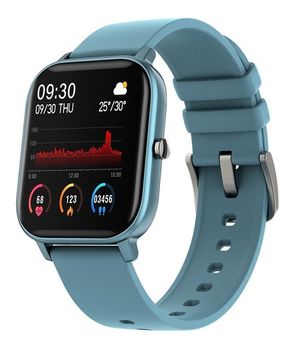 Smartband Colmi P Series P8 1.69" caja de  aleación  blue, malla  blue de  silicona