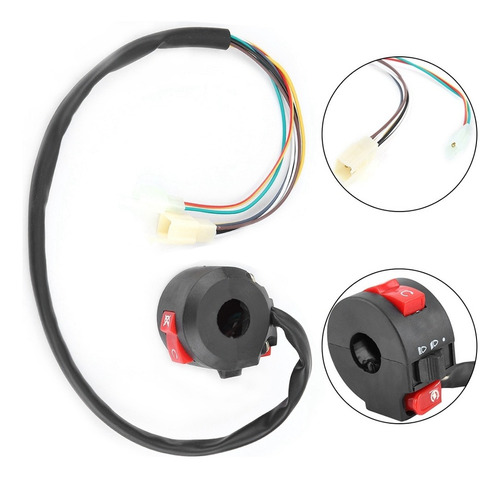 Luz De Arranque Y Apagado Del Manillar Izquierdo Para Motoci