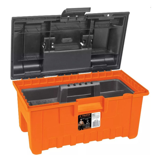 Caja Herramientas Truper Naranja 48 Cm Ancho Con Bandeja Rep