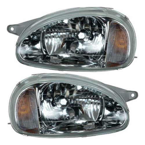 Par Optico Carcasa Gris Para Chevrolet Corsa 2000 2008