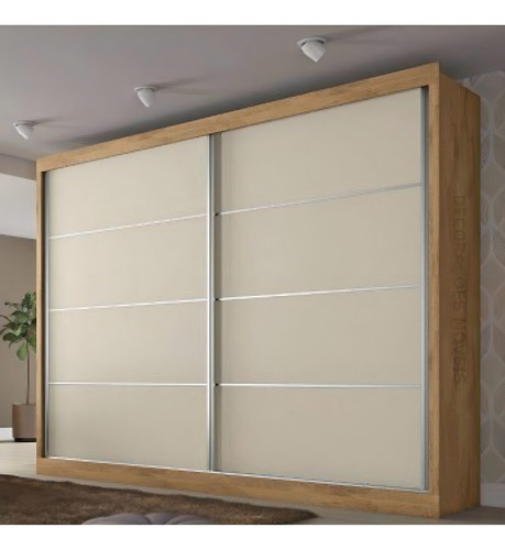 Guarda Roupa Com 2 Portas De Correr Verona Plus Made Marcs