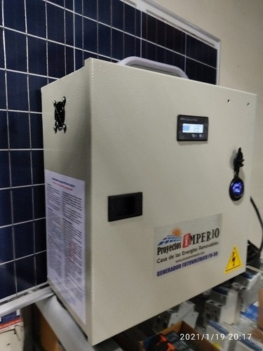 Imagen 6 de 10 de Planta Solar Fv40 Kit Básico Bombillos Led, Tomas Usb Y 110v