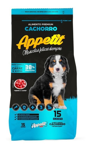 Alimento Para Perros Appetit Cachorro 15kg