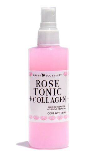 Tónico Facial De Agua De Rosas Con Colágeno - Rose Tonic