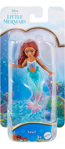 Muñeca La sirenita Disney Princesa Ariel 9 cm Mattel