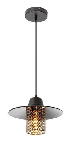 Lámpara Colgante Contemporary Clean Negro E27 60w 1 Luz Lumimexico 23110-2