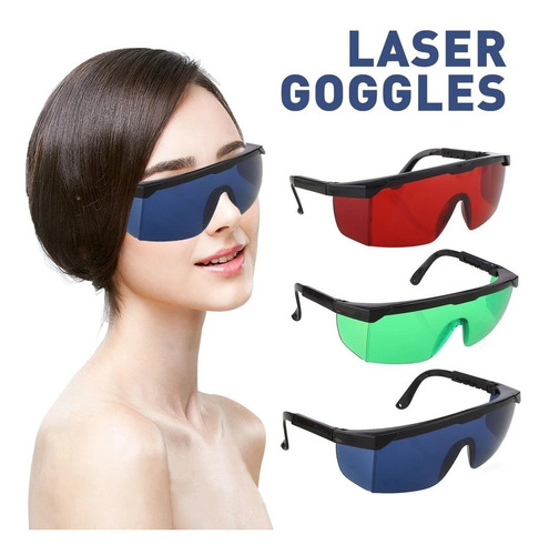 Imagen 7 de 7 de 2 Lentes Rojos Y Verde De Proteccion Laser 190-540nm Real