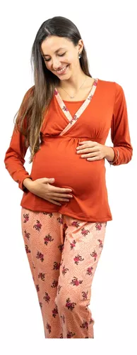 Pijama Embarazo y Lactancia Verano Aqua – Mitima