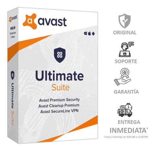 Antivirus Protección Completa Suite 5 Dispositivos 2 Años