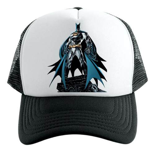 Gorra Tipo Trucker Negra The Batman Gargola