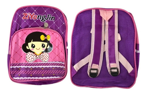 Imagen 3 de 5 de Mochila Jardin Escolar Infantil Maternal Muñeca