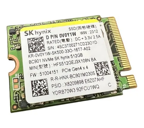 Amazon | SK Hynix SSD 512GB PC611 M.2 2280 80mm NVMe PCIe